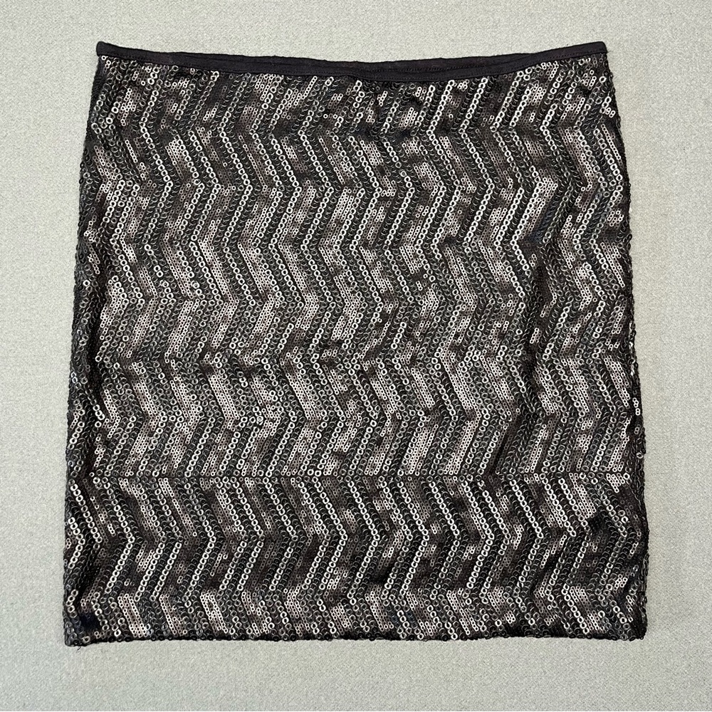 Free People Black Sequin Mini Skirt!